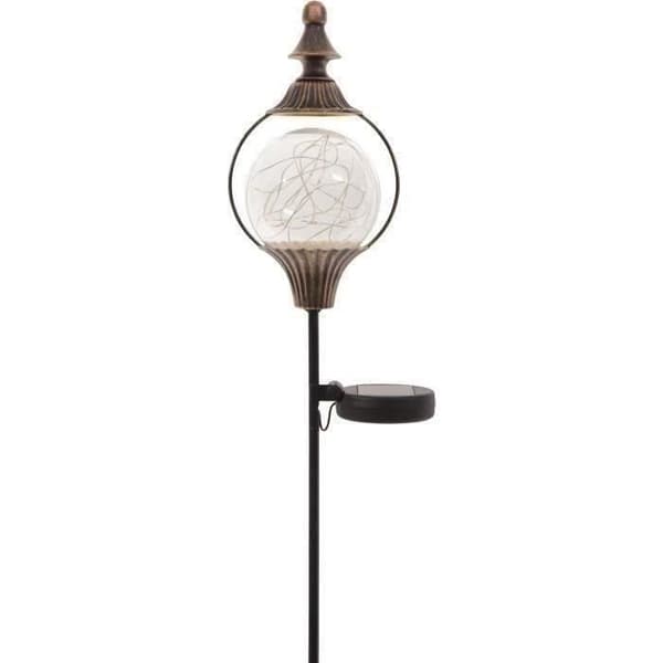 Solcellelanterne - GARDEN ID Royal - H91 cm - Batterilevetid 6-8 timer - Tænd/sluk-knap - AAA genopladeligt batteri.
