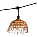 Pikkukuva 1 / 6: Valosarja - LUMISKY - Hawaii Light - Kytkettävä - Ulkokäyttöön - Polyrottinkivarjostin - 10 E27 LED-filamenttilamppua