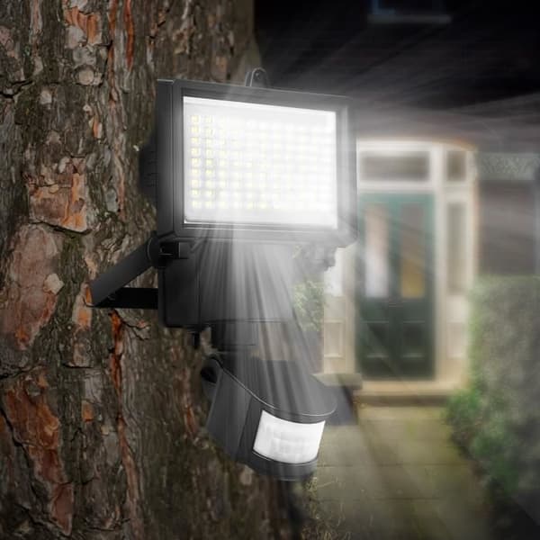 LUMI JARDIN Cooper Black solcellsprojektor - H 22 cm - Svart
