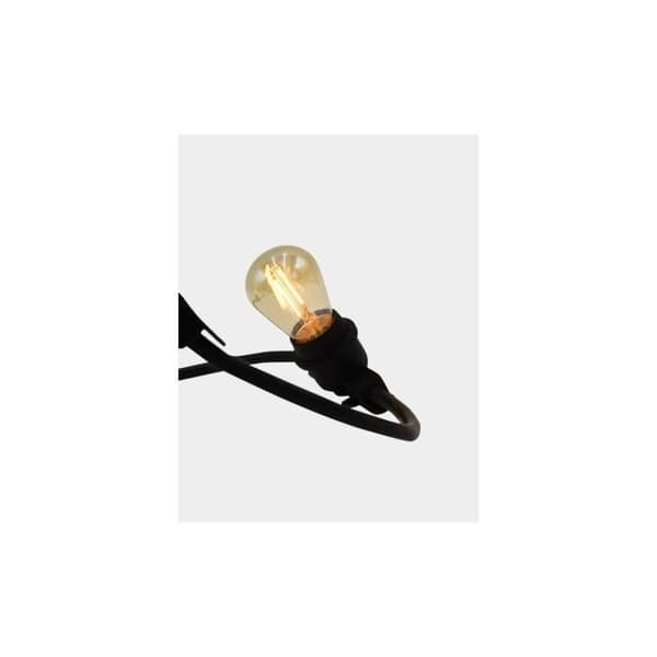 LINK ME LIGHT Tilslutbar lyskæde - 10 lamper - E27-fatning - varm hvid LED - 5m