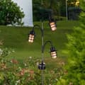 Miniatyrbild 4 av 4: Dekorativ solcellsfyr - LUMISKY - BERRY SPIKE - H74 cm - Varmvit LED