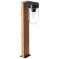 Pikkukuva 4 / 4: CABAR ulkopollari - BRILLIANT - tumma puu/musta - metalli/lasi E27 1x40W