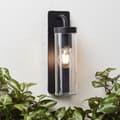 Miniatyrbild 3 av 5: AOSTA - BRILLIANT - Frostad svart - Metall/plast - E27 1x25W utomhusvägglampa