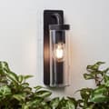 Miniatyrbild 2 av 5: AOSTA - BRILLIANT - Frostad svart - Metall/plast - E27 1x25W utomhusvägglampa