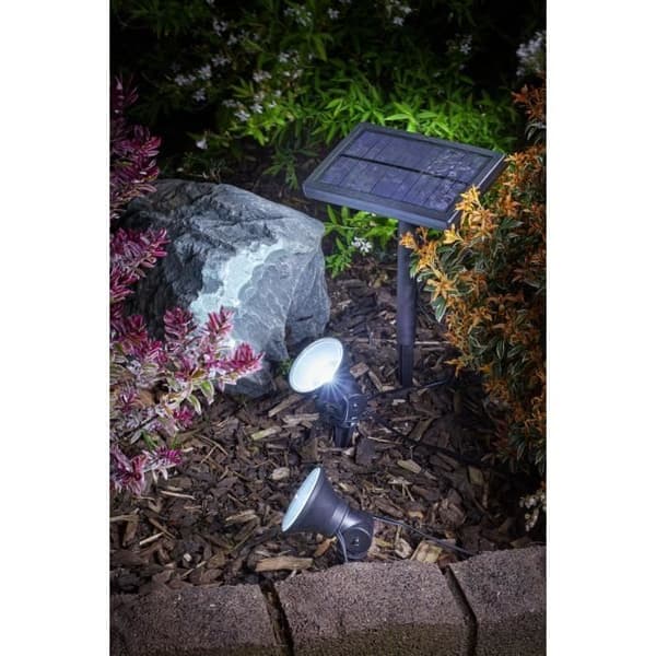 Solcellsgirlang - SMARDTV - Multispotlights 5L - 10 lampor - Kallvit - 5 lumen