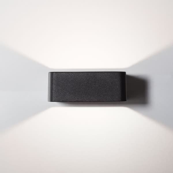 Utomhusvägglampa - BRILLIANT - GOLDA - LED 7W 660lm 3000K - Svart