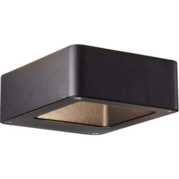 Utomhusvägglampa - BRILLIANT - GOLDA - LED 7W 660lm 3000K - Svart
