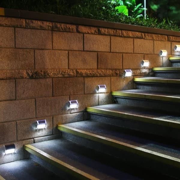 LUMISKY Set med 2 vattentäta utomhuslampor - 3 LED-lampor