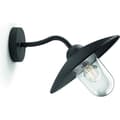 Miniatyrbillede 1 af 4: Philips udendørs væglampe - Hængekøje - Sort - Klart glas - IP44