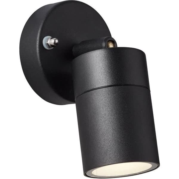 Ulkoseinävalaisin - JANDY - musta - metalli/lasi - GU10 LED max 28W - IP44
