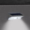 Miniatyrbild 2 av 5: LUMISKY Vattentät solcellsvägglampa för utomhusbruk med detektor - 21 LED-lampor - 330 lm - Roterbar vid 120 °C