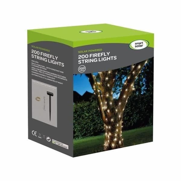 LUCIOLE utomhusljusslinga 200 varmvita lysdioder SMART GARDEN