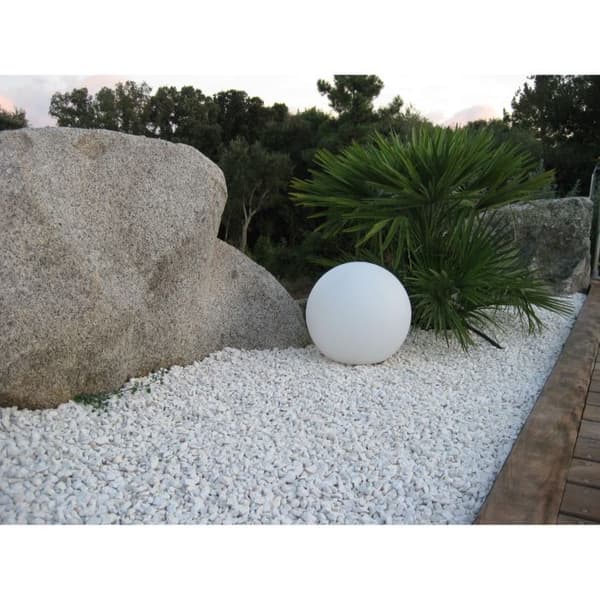 LUMISKY - Langallinen LED-ulkovalopallo - valkoinen BOBBY - 40 cm E27-kanta