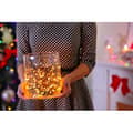 Miniatyrbillede 3 af 5: LUMI GARDEN Yogy solcellelyskæde - Solcelledrevet varmt hvidt lys - 400 LED - 3300 cm