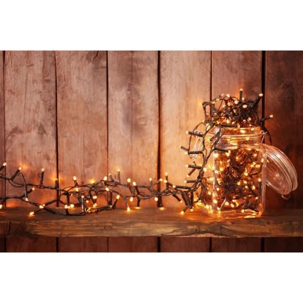 LUMI GARDEN Yogy solcellelyskæde - Solcelledrevet varmt hvidt lys - 400 LED - 3300 cm