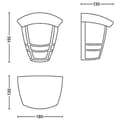 Pikkukuva 3 / 3: CREEK - Ulkoseinävalaisin Metalli K19,5 cm Valkoinen Philips