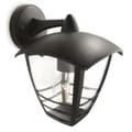 Miniatyrbillede 3 af 4: CREEK Udendørs væglampe Skrånende metal H20cm Sort Philips