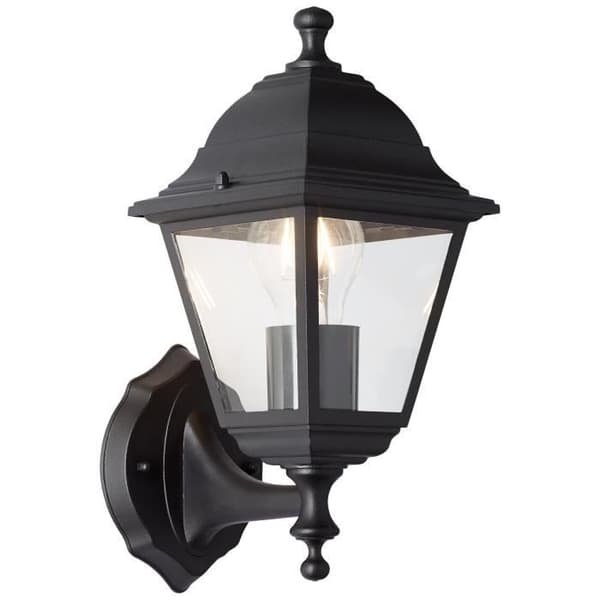 Briljant stigande utomhusvägglampa Nissie Svart E27 1x60W