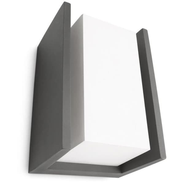 Philips Bridge vägglampa - Antracit - 1x15W - LED
