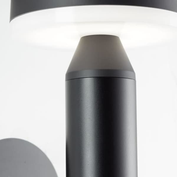 Udendørs væglampe - BRILLIANT - MAGUA - LED og solcelle - Metal og plastik - 3,7 W - Sort