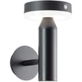 Miniatyrbillede 1 af 3: Udendørs væglampe - BRILLIANT - MAGUA - LED og solcelle - Metal og plastik - 3,7 W - Sort