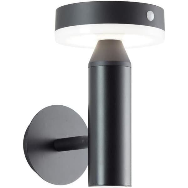 Udendørs væglampe - BRILLIANT - MAGUA - LED og solcelle - Metal og plastik - 3.7 W - Sort