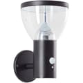 Miniatyrbild 3 av 4: Utomhusvägglampa - BRILLIANT - TULIP - LED och solcell - Rörelsedetektor - Rostfritt stål och plast - 4 W - Svart