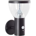 Miniatyrbild 2 av 4: Utomhusvägglampa - BRILLIANT - TULIP - LED och solcell - Rörelsedetektor - Rostfritt stål och plast - 4 W - Svart