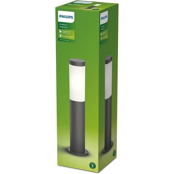 PHILIPS Utrecht ulkopollari - Metalli - LED - 1x20W - Harmaa - Nykyaikainen - Design