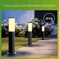 Pikkukuva 2 / 6: PHILIPS Utrecht ulkopollari - Metalli - LED - 1x20W - Harmaa - Nykyaikainen - Design