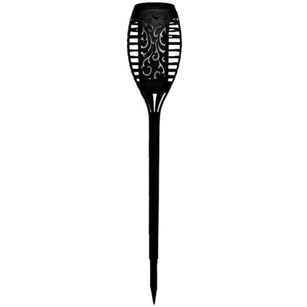 Solfackla i harts 12-faktor Ambrée LEDs Ø 7,3 cm H47cm - Galix