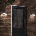 Miniatyrbild 1 av 2: Utomhusvägglampa LED med sensor svart gjuten aluminium