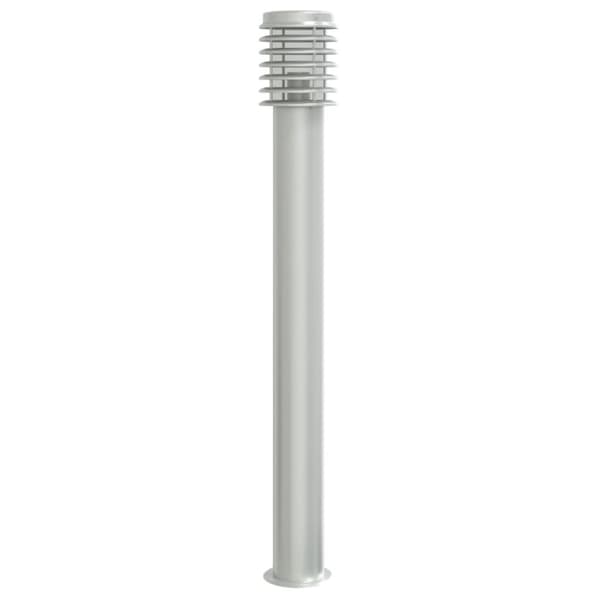 Utomhusgolvlampa silver 110 cm rostfritt stål