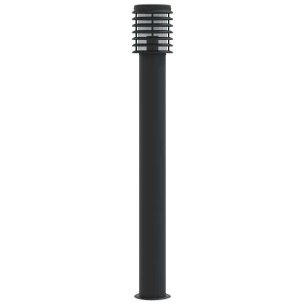 Utomhusgolvlampa svart 110 cm rostfritt stål