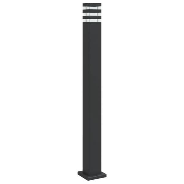 Utomhusgolvlampa svart 110 cm aluminium