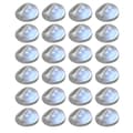 Miniatyrbild 1 av 2: Soldrivna vägglampor 24 st LED runda silver