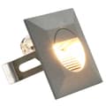 Miniatyrbild 2 av 2: Utomhusvägglampa LED 6 st 5 W silver fyrkantig
