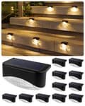 Miniatyrbillede 1 af 7: Bomclap 12-Pack Udendørs Solar Lights - Varm hvid Vandtæt Havelys til Hegn, Trapper og Gangbroer