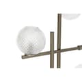 Miniatyrbild 3 av 4: modern golvlampa i guldglas i metall (55 x 24 x 185 cm)
