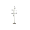 Miniatyrbild 1 av 4: modern golvlampa i guldglas i metall (55 x 24 x 185 cm)