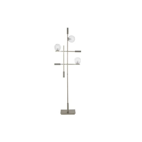 modern golvlampa i guldglas i metall (55 x 24 x 185 cm) Guld