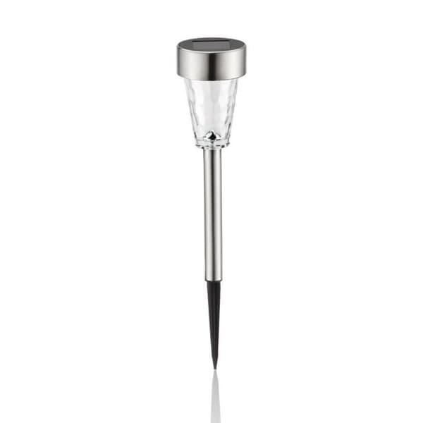 Set med 5 GALIX G18 solcellslampor - Rostfritt stål - 7 lumen - Glasdiffusor