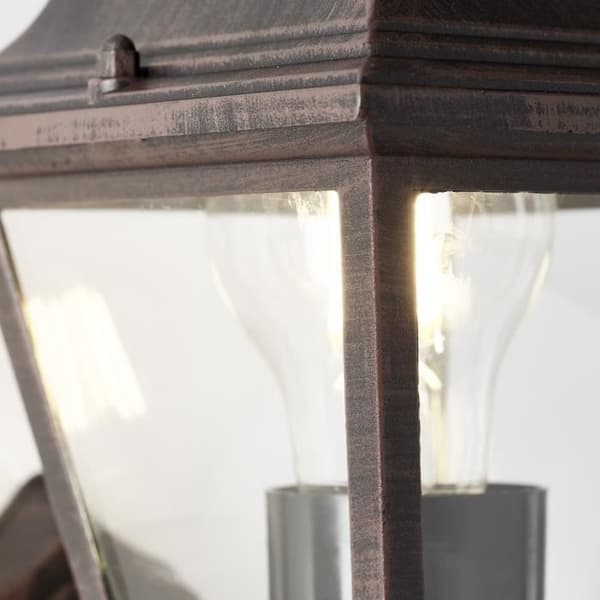 BRILJANT NISSIE rostfärgad utomhusvägglampa E27 1x60W