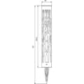 Pikkukuva 3 / 3: Koristeellinen GALIX G4465 aurinkomajakka - 20 lumenia - ruuvattava tai istutettava - korkeus 70 cm - lämmin valkoinen