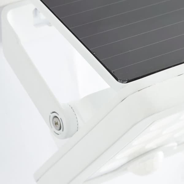Utomhusvägglampa - BRILLIANT - LUTON - LED och solcell - Rörelsedetektor - Plast och metall - 4 W - Vit