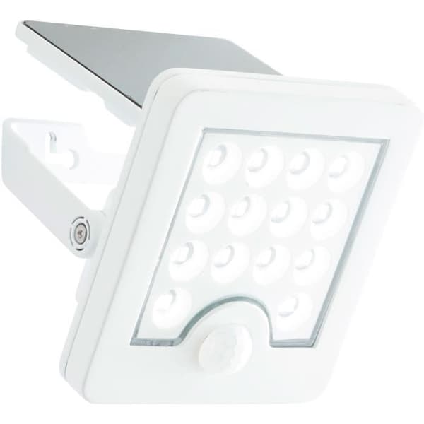 Utomhusvägglampa - BRILLIANT - LUTON - LED och solcell - Rörelsedetektor - Plast och metall - 4 W - Vit