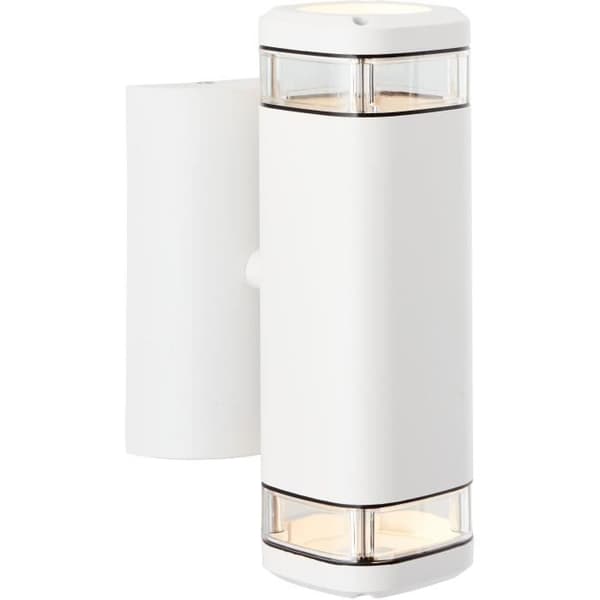 Utomhusvägglampa - BRILLIANT - JANDY - Vit - Metall/glas - GU10 max 2x18W - IP44