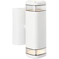 Miniatyrbild 3 av 6: Utomhusvägglampa - BRILLIANT - JANDY - Vit - Metall/glas - GU10 max 2x18W - IP44