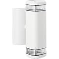 Miniatyrbild 4 av 6: Utomhusvägglampa - BRILLIANT - JANDY - Vit - Metall/glas - GU10 max 2x18W - IP44