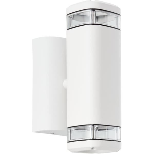 Utomhusvägglampa - BRILLIANT - JANDY - Vit - Metall/glas - GU10 max 2x18W - IP44